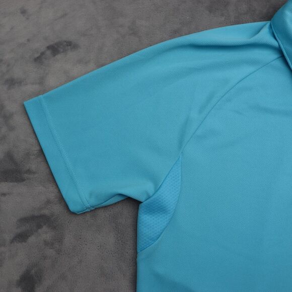 Puma Shirt Mens Small Blue Polo Golf Tennis Stretch Cool Light Dry Casual - Picture 7 of 15